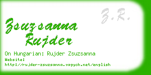 zsuzsanna rujder business card